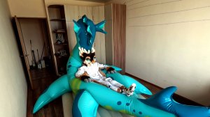 PuffyPaws dragon deflating