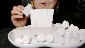 АСМР ~  Сухой хруст  Сливки. Длинные десертные палочки: Оренбург и Щербет. ASMR ~  Dry crunch