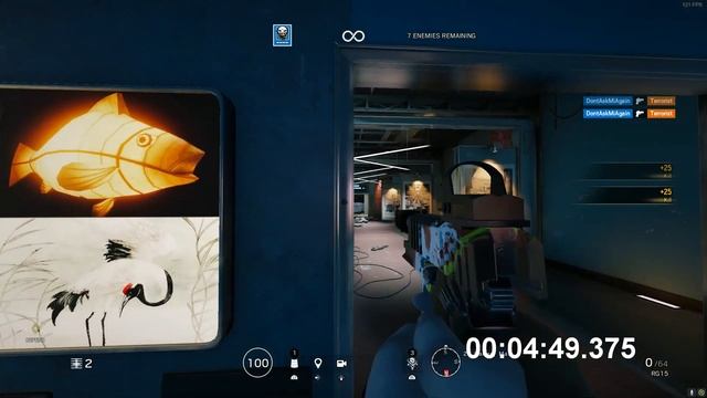 R6S Speedrun - T-Hunt - PH - Tower - Realistic - Solo - 9:33:075 Seconds
