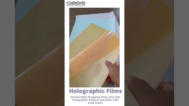 Holographic Korean Style Flower & Gift Wrapping Film Sheets. 50 Microns, Waterproof Wrapping Sheets смотреть онлайн