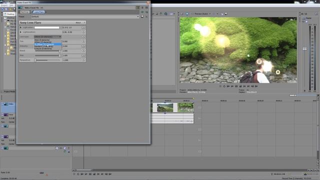 Sony Vegas 12 - Adding lens flare смотреть онлайн