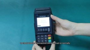 Castle V3 POS Machine test function with a real machine,install the battery correctly