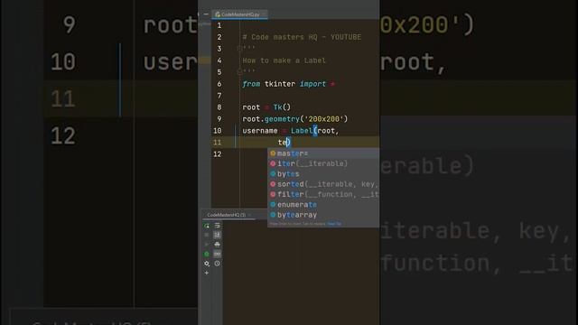 How to make label in python Tkinter #programming #python #hack смотреть онлайн