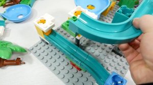 Конструктор лего блоки ☆ Marble Run ASMR  «Катапульта - молот»