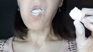 Просто хруст. Мукбанг. Белые кусочки.