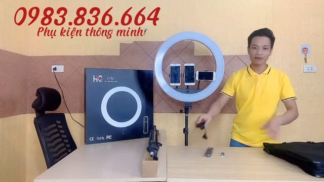 Video Giới Thiệu Đèn Livestream HQ21N- 54cm- công suất 72W смотреть онлайн