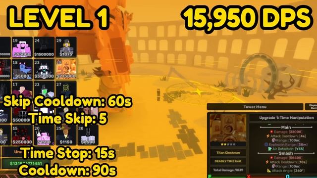 Titan Clockman Showcase | Roblox Skibi Defense