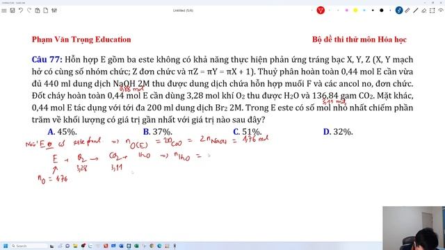 ĐỀ THI THỬ MÔN HÓA HỌC THPT KIẾN AN-HẢI PHÒNG LẦN 3 смотреть онлайн