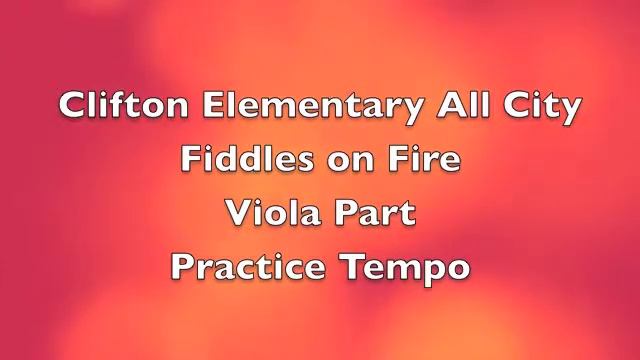 All City Fiddles on Fire Viola Practice Tempo смотреть онлайн