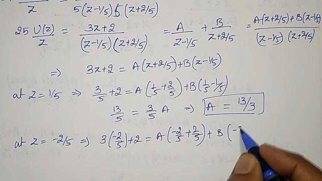 Inverse Z Transform of (𝟑𝒛^𝟐+𝟐𝒛)/((𝟓𝒛−𝟏)(𝟓𝒛+𝟐)) || 18mat31 || Dr Prashant Patil смотреть онлайн