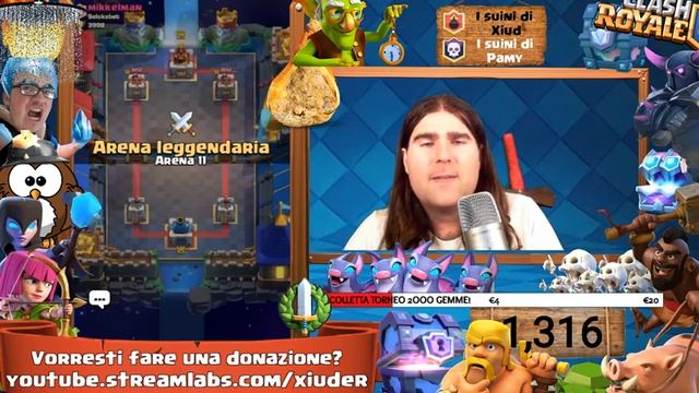 CLASH ROYALE!!!AMICHEVOLI 2V2 CON VOI!!LA DURA SCALATA VERSO LA LEGA2!!DECK HOGRIDER POWER!! смотреть онлайн