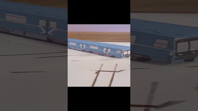 мини-обзор поезда метро вагона номерной