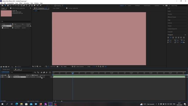 How To Cut Audio Adobe After Effects Tutorial смотреть онлайн