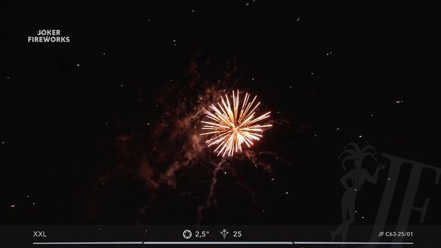 Салютная установка «XXL» JF C63-25-01 от Joker Fireworks | Джокер Фейерверки смотреть онлайн