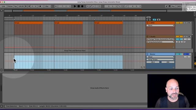 Change Song Tempo Automation for full Ableton Live Set Max for Live смотреть онлайн