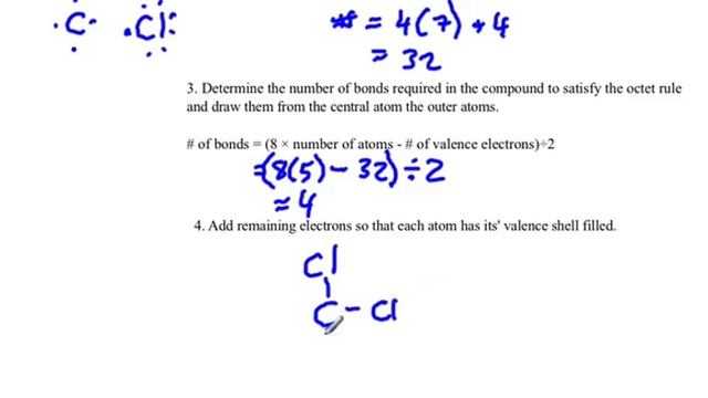 VSEPR Shape of CCl4 tetrahedral shaped molecule Lewis structure смотреть онлайн