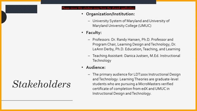 LDT 640 Project 1: Design Challenge Group 1- Michael, Any'a, Brittany - Narrated Presentation смотреть онлайн