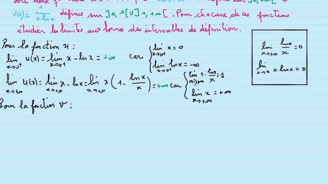 étudier les limites aux bornes des intervalles de définition. смотреть онлайн