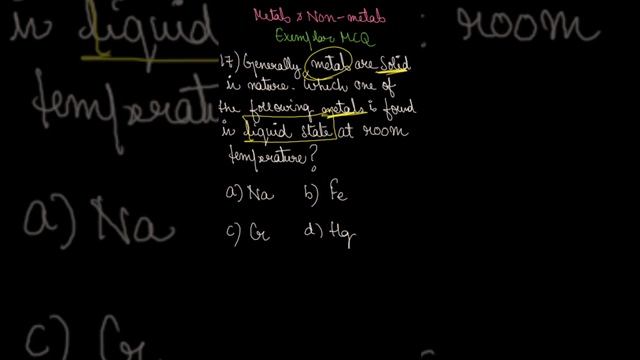 CBSE 10 | METALS AND NON-METALS | EXEMPLAR MCQ # 17 | BEST TRICK FOR BOARDS EXAM смотреть онлайн