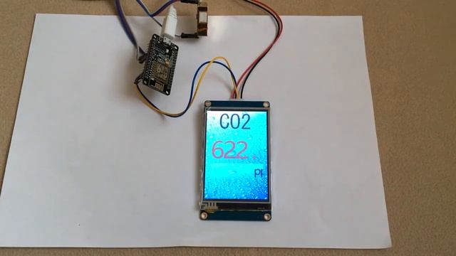 Nextion, ESP8266 and MH Z19, CO2 sensor смотреть онлайн