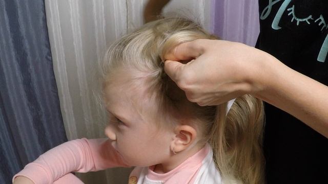 Как сделать хвост с косами Плетение косичек для детей смотреть онлайн