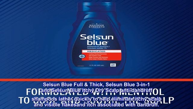Great product - Selsun Blue Medicated Anti-dandruff Shampoo with Menthol, 11 fl. oz., Maximum Stre смотреть онлайн