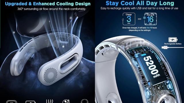 "Stay Cool on-the-go! Portable Neck Fan Review"@5MinuteCraftsYouTube смотреть онлайн