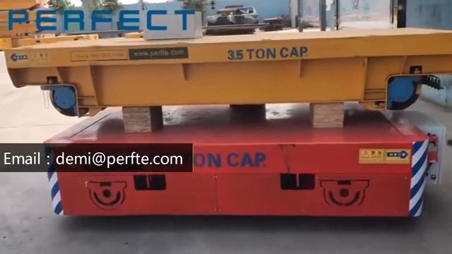 Battery powered motorised trolley transfer truck/transfer carriage смотреть онлайн