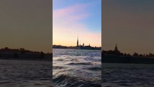 Петропавловская крепость с воды-закат- Центр города Санкт-Петербурга-#speedboat #закат #катера #лет смотреть онлайн