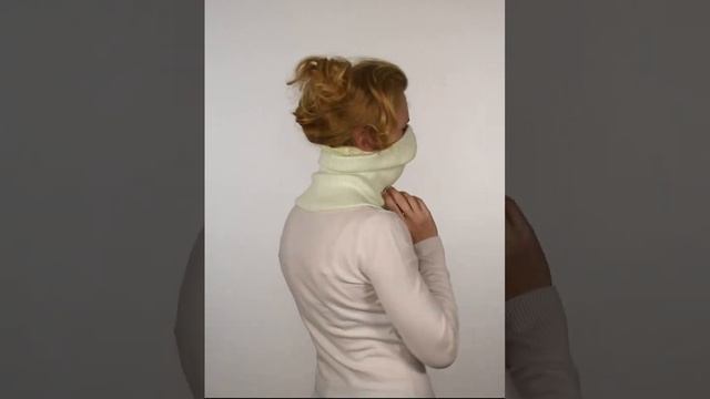 Баф зимний вязанный LanaCaps Вега / Бафф / Снуд / Шарф-труба / Buff (Бледно-салатовый) смотреть онлайн