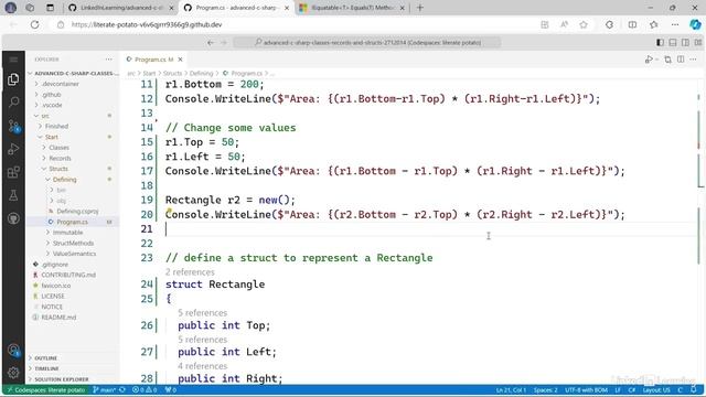 LinkedIn - Advanced C# Classes, Records, And Structs