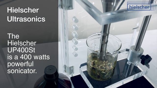 Ultrasonic Extraction of Herbal Bioactive Compounds into Glycerine - Hielscher Sonicator UP400St смотреть онлайн