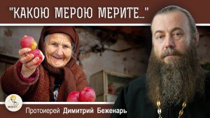«КАКОЮ МЕРОЮ МЕРИТЕ..» (Мф.7:2)   Протоиерей Димитрий Беженарь