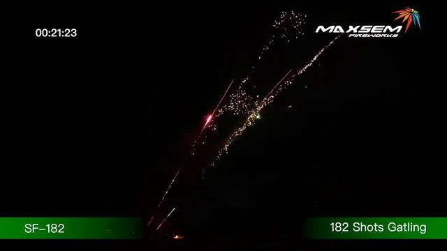 Римская свеча пулемет 182 залпа «Gatling» Maxsem SF-182 смотреть онлайн