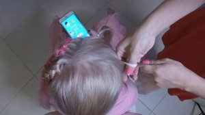 Хвост из канекалона. Косы с канекалоном