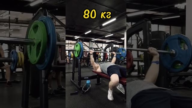 Какой вес я смогу пожать? Жим лёжа на максимум #шортс смотреть онлайн