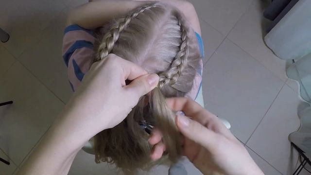 Прическа на длинные волосы с красивым плетением смотреть онлайн