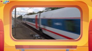 Учим цвета и поезда для детей. Железнодорожный транспорт для детей. Развивающее видео