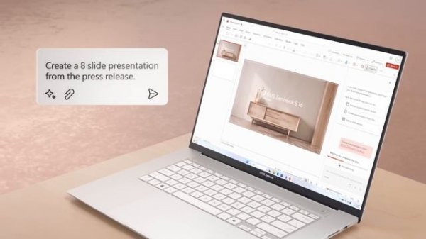 Zenbook S 16 UM5606WA - primul PC AI ASUS cu ecran OLED 3K 120 Hz de 16 inchi si AMD Ryzen™ AI