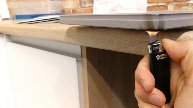 Жесткий тест на прочность кухонных фасадов IMD Stone от Adelkreis