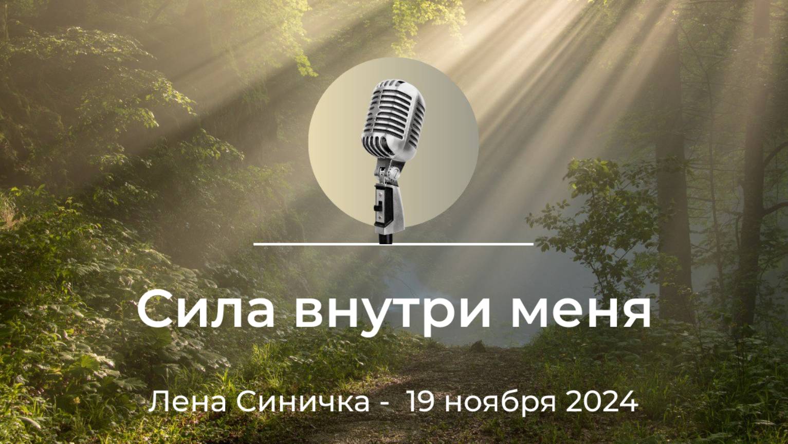 Спикерская АНЗ "Сила внутри меня" Лена Синичка, 19 ноября 2024 года смотреть онлайн