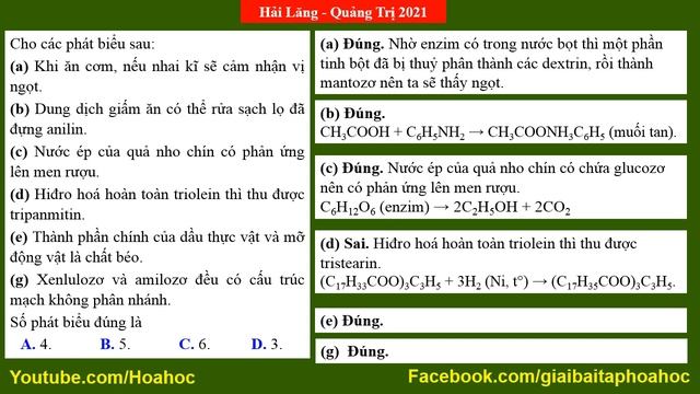 Cho các phát biểu sau:(a) Anbumin, fibroin là những protein đơn giản. смотреть онлайн