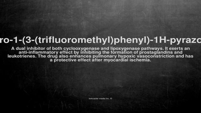 Medical vocabulary: What does 4,5-Dihydro-1-(3-(trifluoromethyl)phenyl)-1H-pyrazol-3-amine mean смотреть онлайн