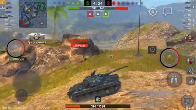 Самый слабый танк 8 уровня? T-34-3 WoT Blitz. (Бонус: Мастер + Колобанов) смотреть онлайн