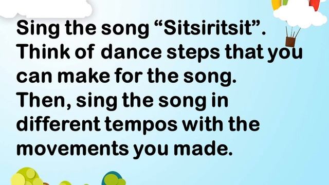 Music   Tempo Activity