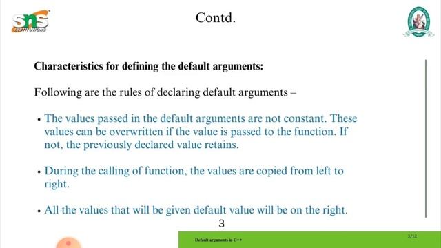 Default Arguments in C++ смотреть онлайн