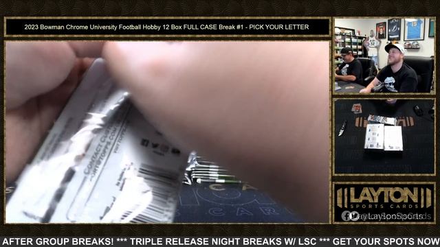 2023 Bowman Chrome University Football Hobby 12 Box FULL CASE Break #1 PICK YOUR LETTER смотреть онлайн