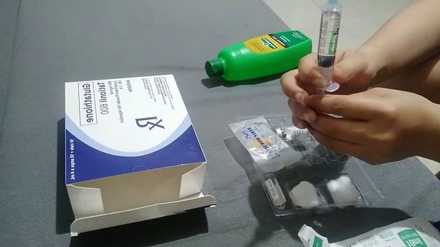 HOW TO SELF INJECT TATIONIL GLUTATHIONE 600mg IV Step By Step | NyrelCain Vlogs#gluta#glutaIV