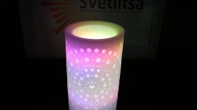 Свеча LED со сменой цветов смотреть онлайн