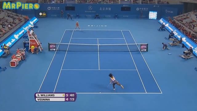 Serena Williams vs Elena Vesnina Beijing 2013 R1 Highlights смотреть онлайн